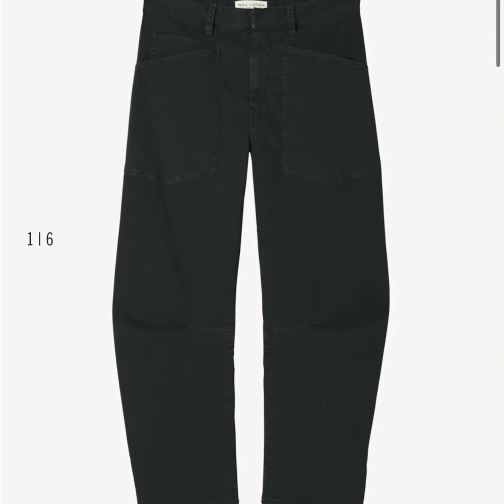 Nili Lotan Shon Carbon Bow Leg Pant 2 - Picture 9 of 9